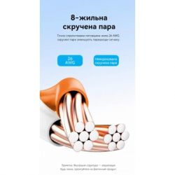 Патч-корд 25м, UTP cat 6 RJ-45 black Vention (IBEBS) - Картинка 5