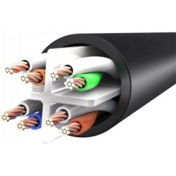 Патч-корд 30м, UTP cat 6 RJ-45 black Vention (IBEBT) - Картинка 4