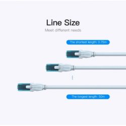 Патч-корд 0.75м UTP cat 5e RJ-45 blue Vention (VAP-A10-S075) - Картинка 11