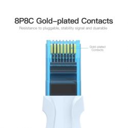 Патч-корд 0.75м UTP cat 5e RJ-45 blue Vention (VAP-A10-S075) - Картинка 7