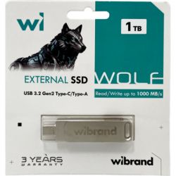 SSD ���������� Wibrand Wolf 1Tb Silver Type-C / USB 3.2 (Gen 2) (WIEXSSD/WO1TB) - �������� 5