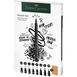 ������ Faber-Castell ����� ����� ����������� � ������� Sketch Set ���� ������ (XXS, XS, S, F, M, 1,5, B, FM) (32468)