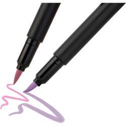 Фломастеры Faber-Castell кисточки Black Edition Pastel пастельных цветов, 6 цветов (32357) - Картинка 4