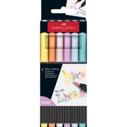 ���������� Faber-Castell �������� Black Edition Pastel ���������� ������, 6 ������ (32357)