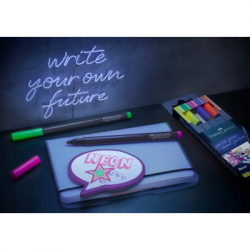 ������ Faber-Castell ����� ����� ����������� Grip Finepen neon ����������� 0,4 ��, 5 ������ (32144) - �������� 3