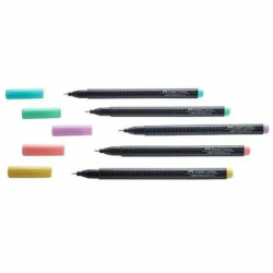 ������ Faber-Castell ����� ����� ����������� Grip Finepen neon ����������� 0,4 ��, 5 ������ (32145) - �������� 3