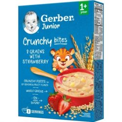 Дитяча каша Gerber Мультизлакова з хрусткими пластівцями та шматочками полуниці від 1 року 200 г (1100408) - Картинка 3