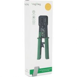 Инструмент Voltronic VegGieg V-E113, для обжима RJ-45 (8P8C) и RJ-12/11 (6P6C), 4P4C, черный/зеленый, Q10 (V-E113) - Картинка 4