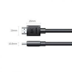 ������ �������������� HDMI M to HDMI M 1.0m 8K60Hz 48Gbps black Ugreen (45430) - �������� 2