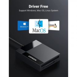 Картрідер Зчитувач флеш-карт USB 3.0 All-in-One 0.5m Card Reader Ugreen (30333) - Картинка 5
