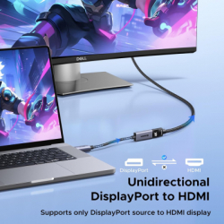 ������ �������������� DisplayPort M to HDMI M 4K60Hz 18Gbps HDR10 3D Ugreen (95418) - �������� 6