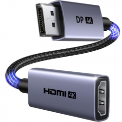 ������ �������������� DisplayPort M to HDMI M 4K60Hz 18Gbps HDR10 3D Ugreen (95418)