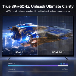 ������ �������������� HDMI M to HDMI M 3.0m 8K60Hz 48Gbps braided black Ugreen (85242) - �������� 3