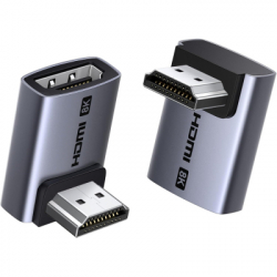 ���������� HDMI M to HDMI F 8K60Hz 48Gbps 90� corner black Ugreen (85632)