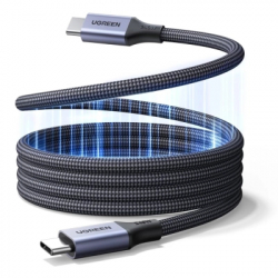���� ������ USB-C to USB-C 1.0m 240W 480Mbps braided black Ugreen (85973)