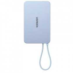 Батарея універсальна Ugreen 10000mAh 30W 1xUSB-C + 15W Magnetic Wireless + cable USB-C blue (65839B) - Картинка 4
