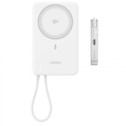 Батарея універсальна Ugreen 10000mAh 30W 1xUSB-C + 15W Magnetic Wireless + cable USB-C white (75983B) - Картинка 7