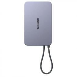Батарея універсальна Ugreen 10000mAh 30W 1xUSB-C + 15W Magnetic Wireless + cable USB-C black (75982B) - Картинка 4