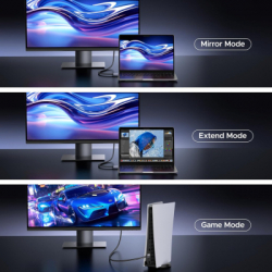 ������ �������������� HDMI M to HDMI M 2.0m V2.2 16K60Hz 96Gbps braided black Ugreen (65900) - �������� 8