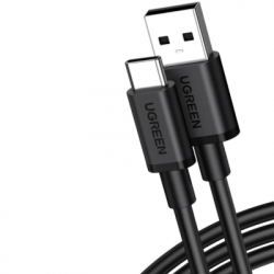 ���� ������ USB 2.0 AM to USB-C 1.0m 3A black Ugreen (85201)