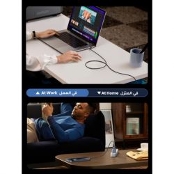 Дата кабель USB-C to USB-C 2.0m PD3.1 240W 480Mbps braided black Ugreen (75732) - Картинка 8