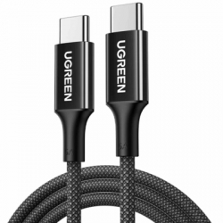 ���� ������ USB-C to USB-C 1.0m PD3.1 240W 480Mbps braided black Ugreen (75731)