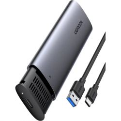 ������ ������� Ugreen CM400, Grey, M.2, Type-C 3.1 Gen1, 1xM.2 SATA (NGFF), ������ 2230/2242/2260/2280, ����������� ������ (10903)