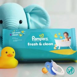 Детские влажные салфетки Pampers Fresh Clean 80 шт х 9 пачок (720 шт) (8006530134583) - Картинка 2