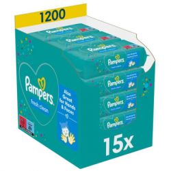 ������� ������� �������� Pampers Fresh Clean 15 ����� � 80 �� (1200 ��) (8001841078496)
