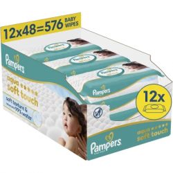 ������� ������� �������� Pampers Aqua Soft Touch 48 �� � 12 ����� (576 ��) (8006530140225)