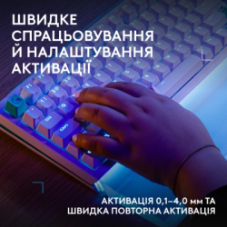 Клавіатура Logitech G512 X 98 Tactile Switch RGB USB UA White (920-014003) - Картинка 4