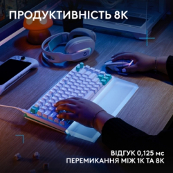 Клавіатура Logitech G512 X 98 Tactile Switch RGB USB UA White (920-014003) - Картинка 6