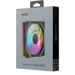 Кулер до корпусу OCYPUS GAMMA F12 UNI ARGB чорний (GAMMA-F12-BK1AM01U-GL) - Картинка 8