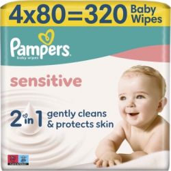 ������� ������� �������� Pampers Sensitive 80 �� � 4 ����� (320 ��) (8001841062754)