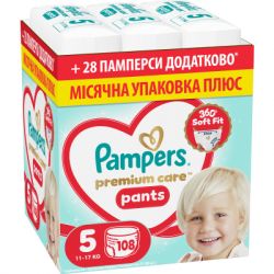 ϳ������ Pampers Premium Care Pants ����� 5 (11-17 ��) 108 �� (8006530315838)