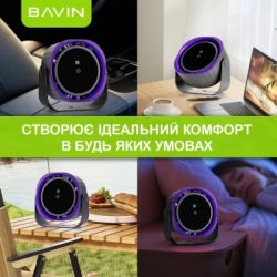 Вентилятор BAVIN BF-005 High-Speed FUN 3000RPM Black-purple (BF-005 BP) - Картинка 7