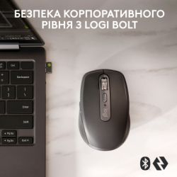 Мышка Logitech MX Anywhere 3S for Business Wireless/Bluetooth + Mouse Pad Studio Series Graphite (MX910-006958) - Картинка 2