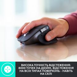 Мышка Logitech MX Master 3S Performance for Business Wireless/Bluetooth + Mouse Pad Studio Series Graphite (MX910-006582) - Картинка 3