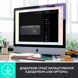 Комплект Logitech MX Keys for Business UA Graphite + Desk Mat Studio Series Mid Grey (MX920-010933) - Картинка 8
