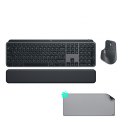 �������� Logitech MX Keys for Business UA Graphite + Desk Mat Studio Series Mid Grey (MX920-010933)