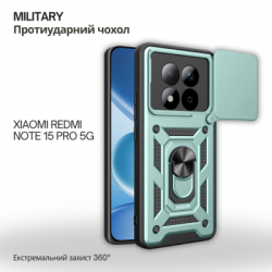 Чохол до мобільного телефона BeCover Military Xiaomi Redmi Note 15 Pro 5G Dark Green (715867) - Картинка 2