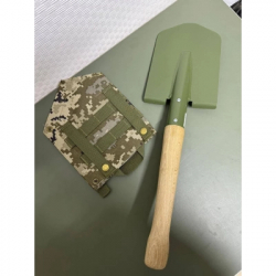 Тактична лопата Sector Піхотна мала (дерев'яна ручка) з чохлом (МПЛ) - Картинка 2