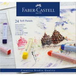 ������� Faber-Castell Soft Pastels, �'����, ������� ������ 70 ��, 24 �������, 128324 (16794)