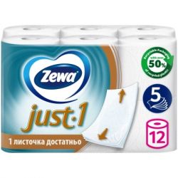 ��������� ������ Zewa Just 1 5 ����� 12 ������� (7322542591499)