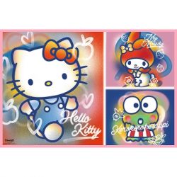 Пазл Trefl Hello Kitty Вітаю Кітті та друзів 2х200 елементів (5900511133363) - Картинка 2
