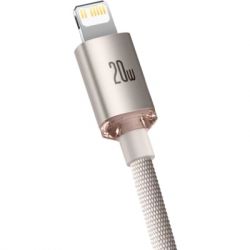Кабель Type-C/Lightning - 1.2 м Baseus CAJY001304 Crystal Shine Series Fast Charging 20W Pink - Картинка 3