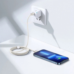Кабель Type-C/Lightning - 1.2 м Baseus CAJY001304 Crystal Shine Series Fast Charging 20W Pink - Картинка 5