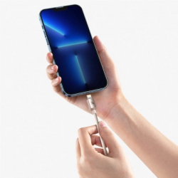 Кабель Type-C/Lightning - 1.2 м Baseus CAJY001304 Crystal Shine Series Fast Charging 20W Pink - Картинка 6