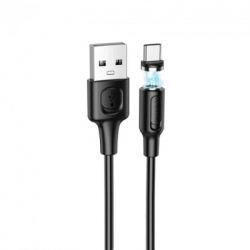 ���� ������ USB 2.0 AM to USB-C 1.0m 2.4A magnetic BX41 black BOROFONE (6931474738462)