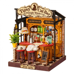 ����������� Robotime Rolife �����'���� 3DTipsy Cat Bar (DS054)